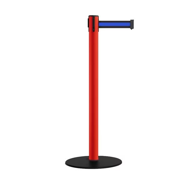 Retractable Belt Stanchion, Low Base, 2.5